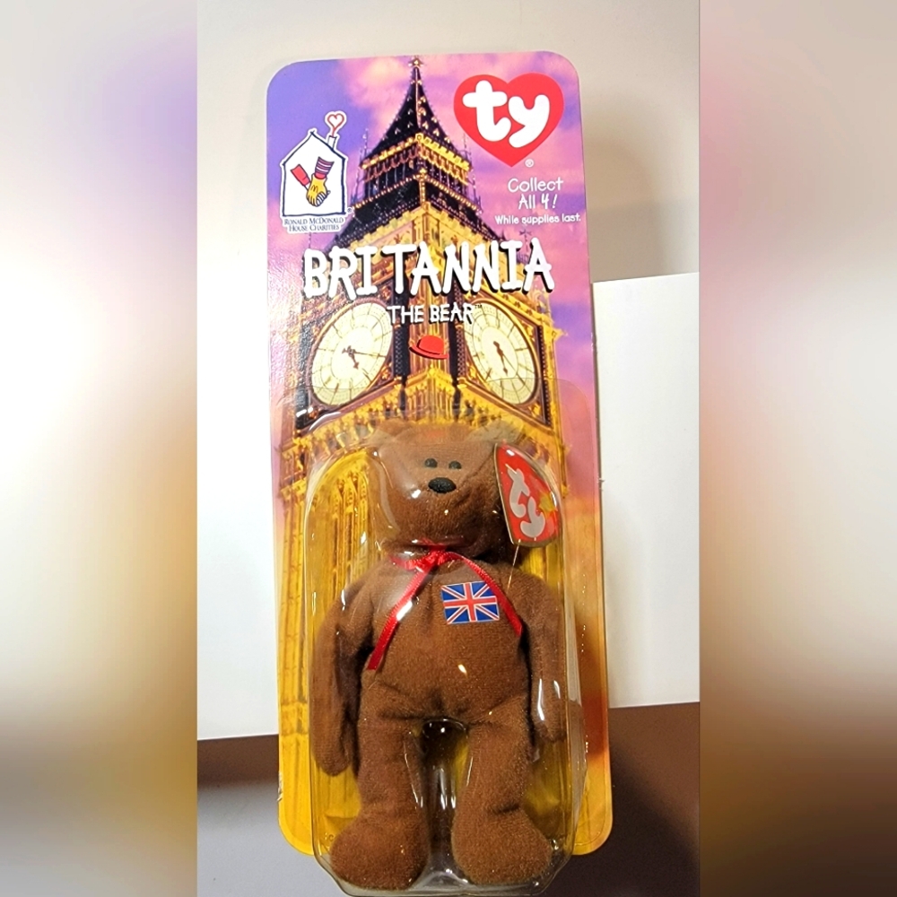 Vintage Ty Beanie Baby Britannia The Bear Mcdonald's Collectible